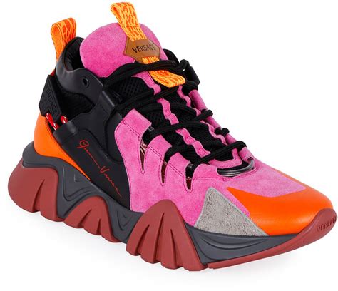 versace squalo hiker sneakers